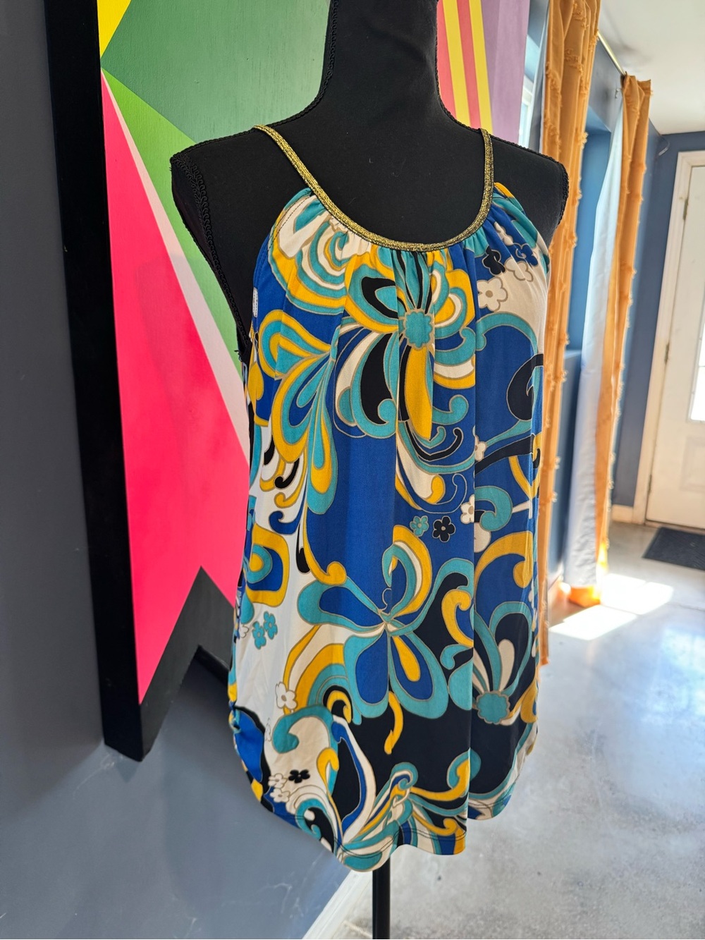Vintage Y2K Rampage Psychedelic Floral Print Tank Top